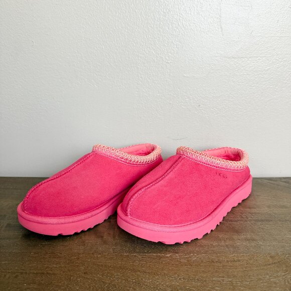 UGG Tasman Sheepskin Slippers Taffy Pink Size 8 EUC - Picture 1 of 8